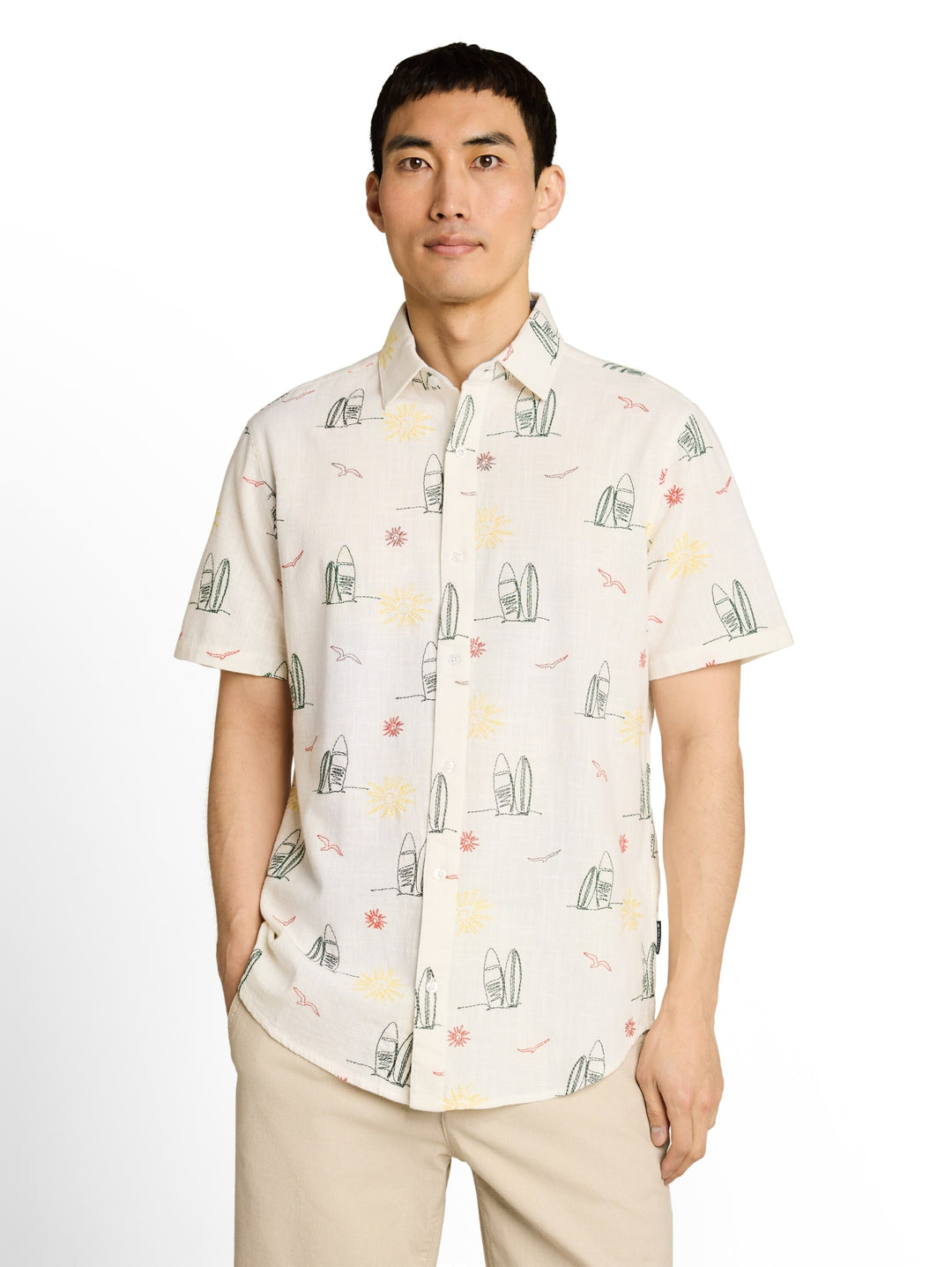 embroidered shirt, summer surf design 40513 Bild 5
