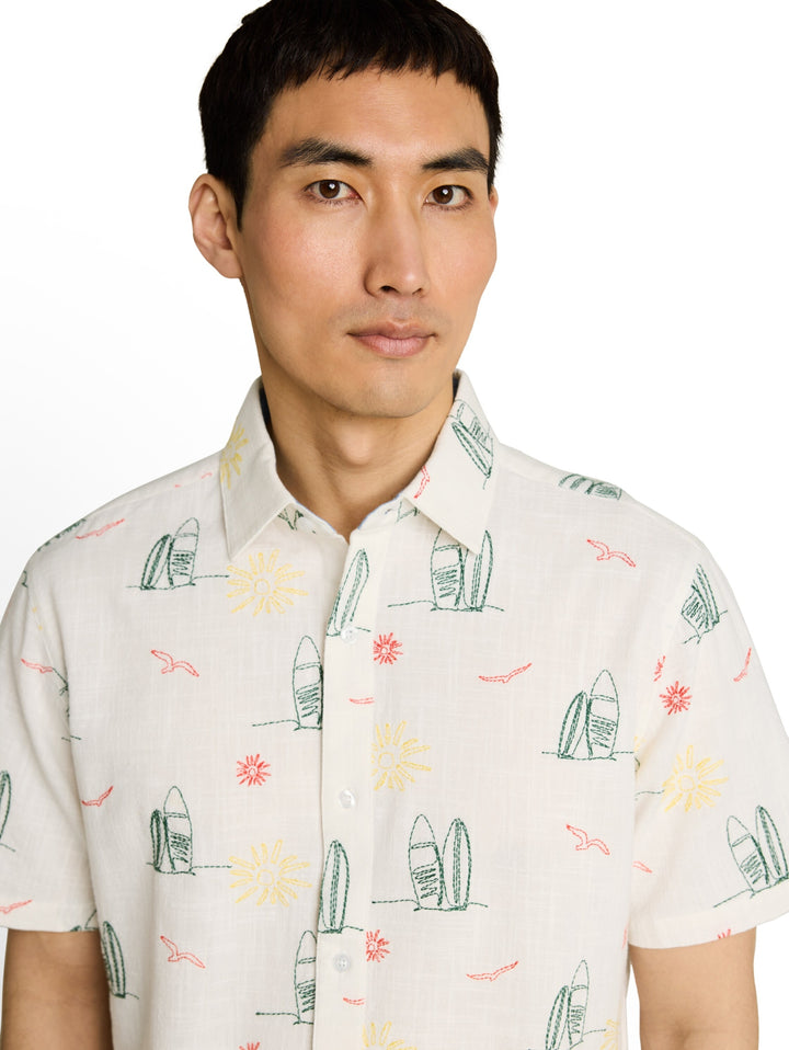 embroidered shirt, summer surf design 40513 Bild 6