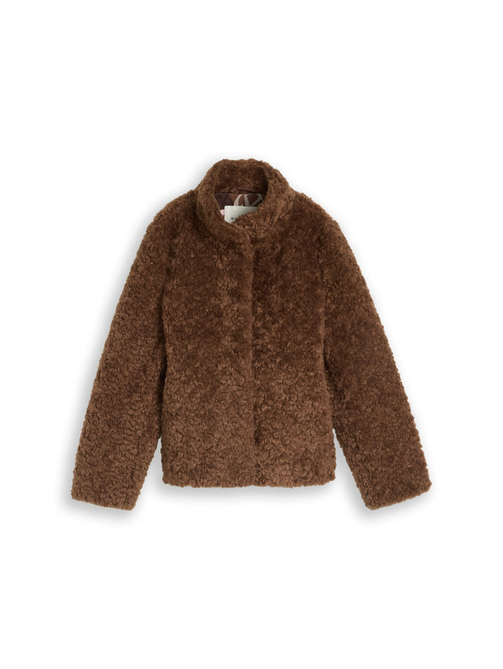 fake fur jacket, camel 41102 Bild 1