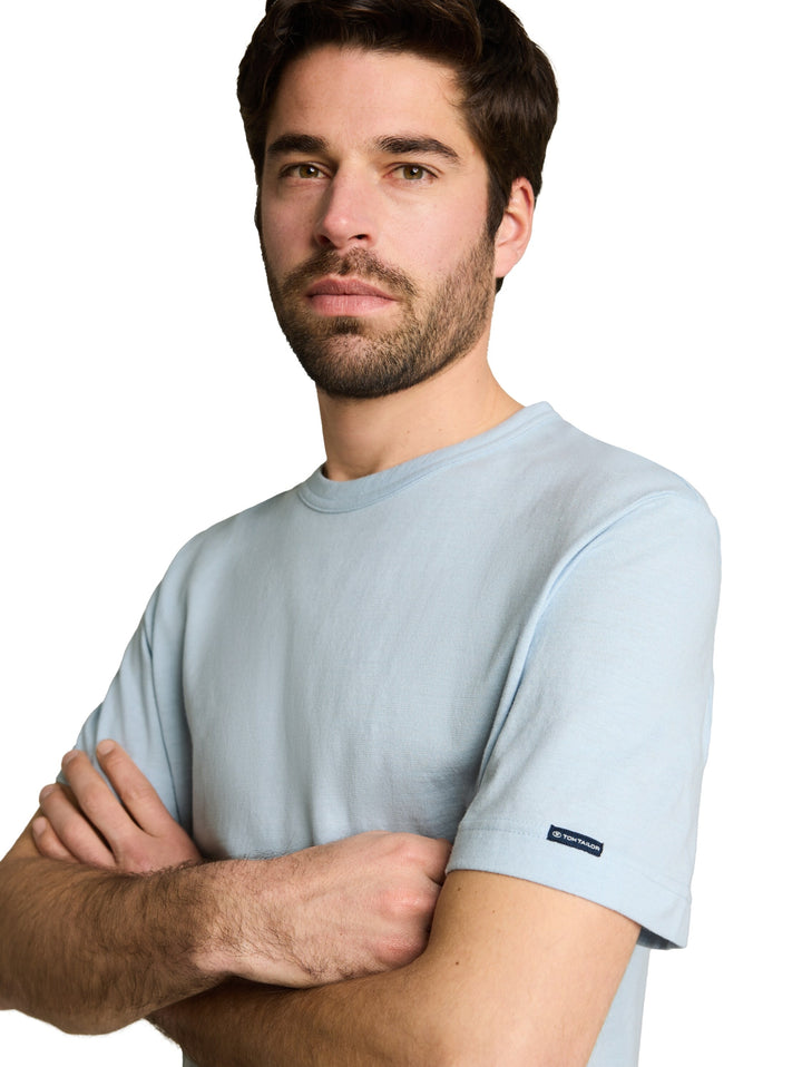 fine striped t-shirt, light blue fine stripe 40371 Bild 5