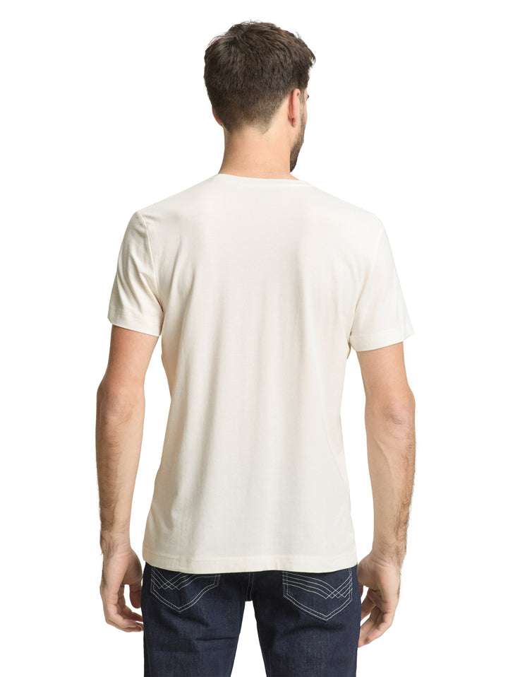 fitted basic t-shirt, Gardenia White 10348 Bild 4
