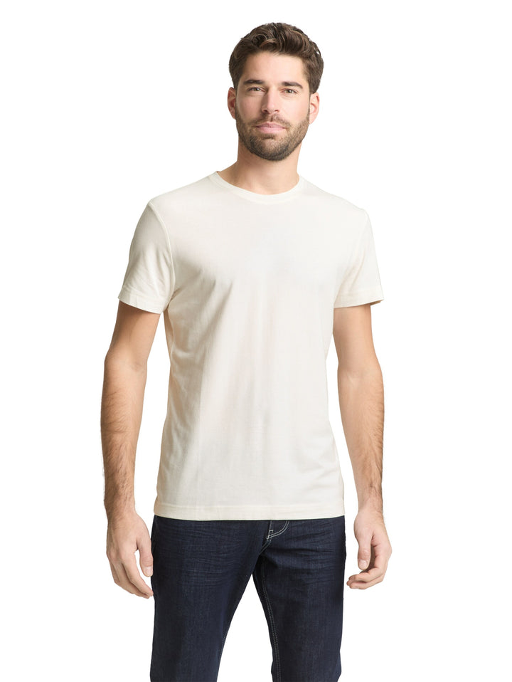 fitted basic t-shirt, Gardenia White 10348 Bild 6