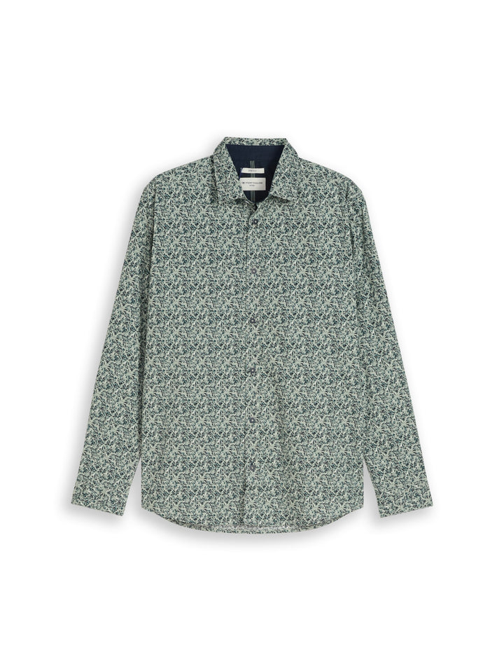 fitted printed shirt, mint round design 39484 Bild 1