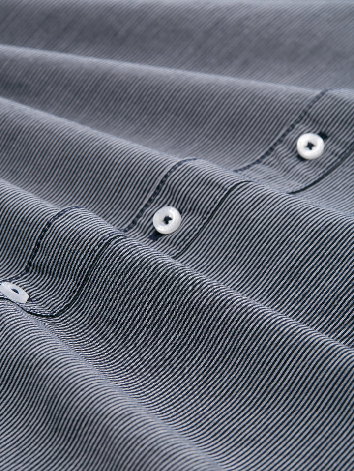 fitted striped shirt, dark navy stripe 38978 Bild 2