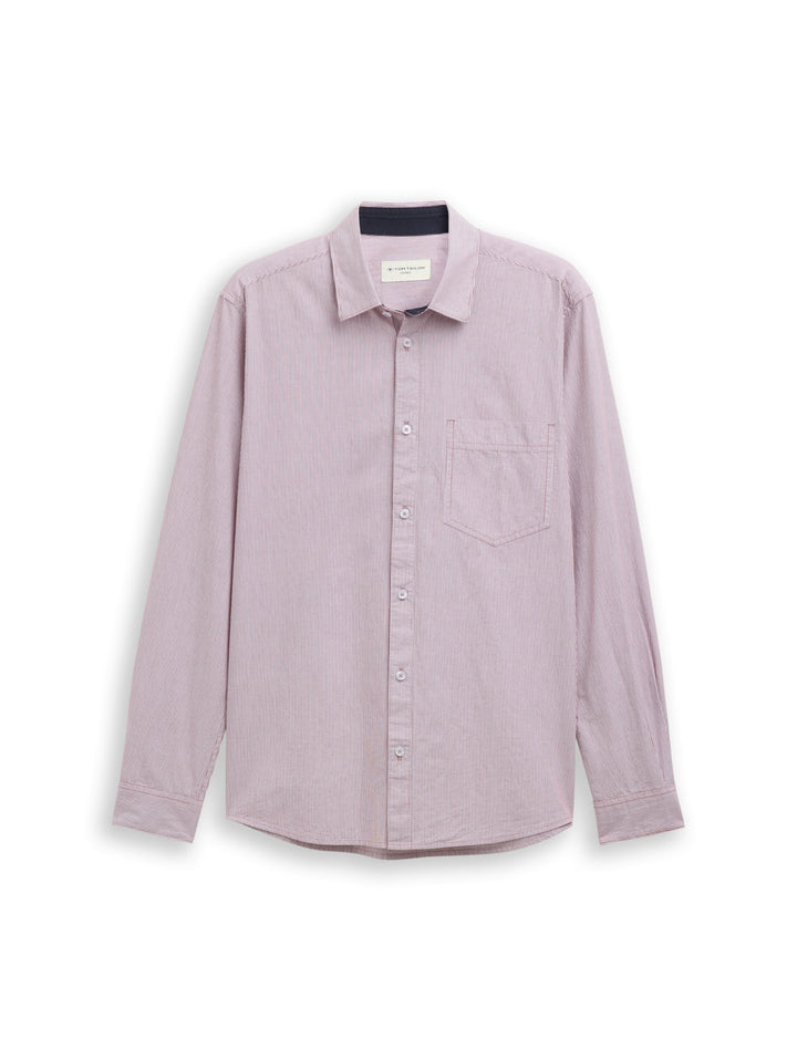fitted striped shirt, red stripe 39051 Bild 1