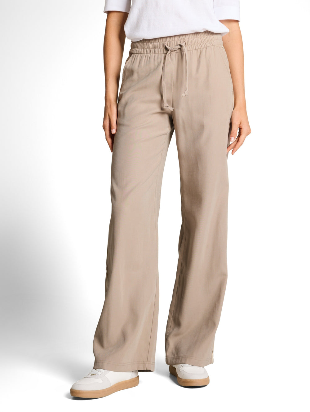 fluent loose fit wide leg pant, soft taupe grey 32208 Bild 2