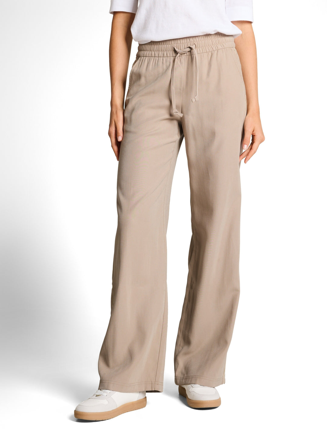 fluent loose fit wide leg pant, soft taupe grey 32208 Bild 2