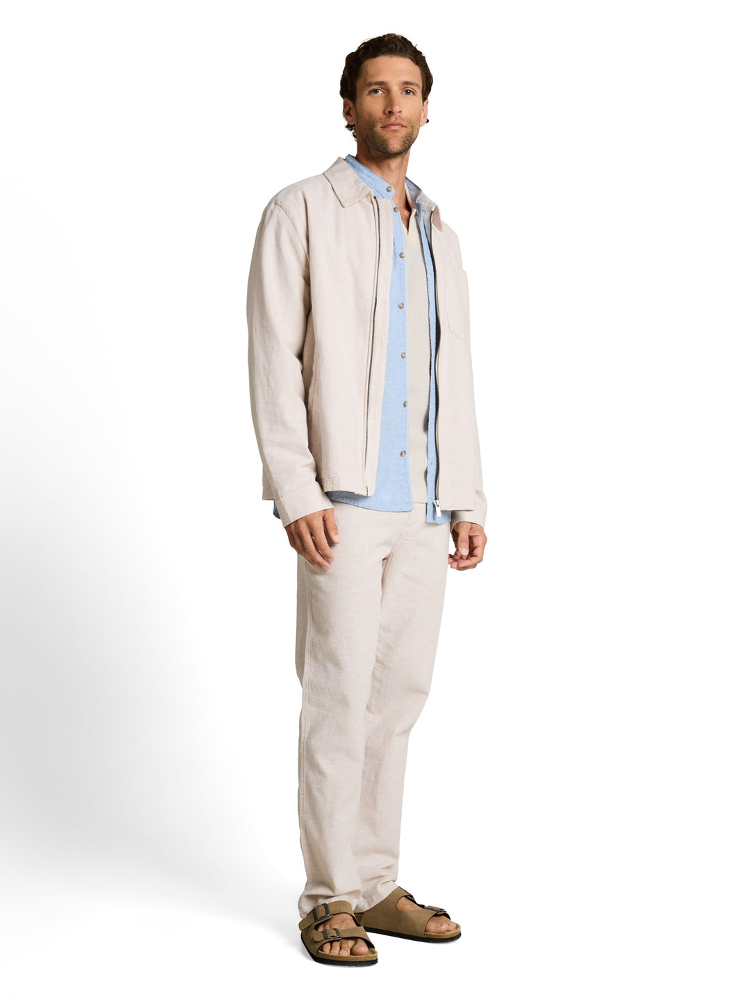 garment dye resort collar polo, Gardenia White 10348 Bild 3