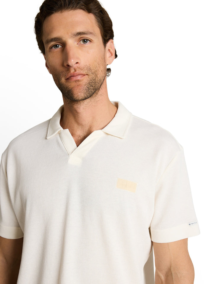 garment dye resort collar polo, Gardenia White 10348 Bild 5