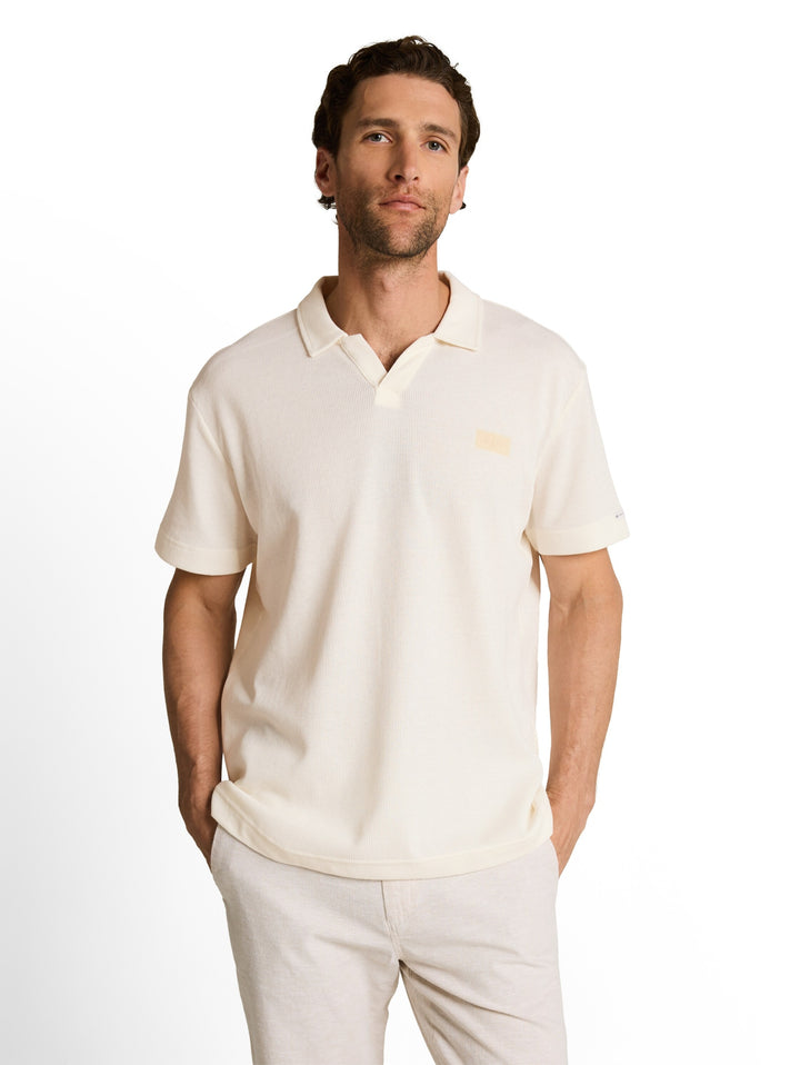 garment dye resort collar polo, Gardenia White 10348 Bild 6