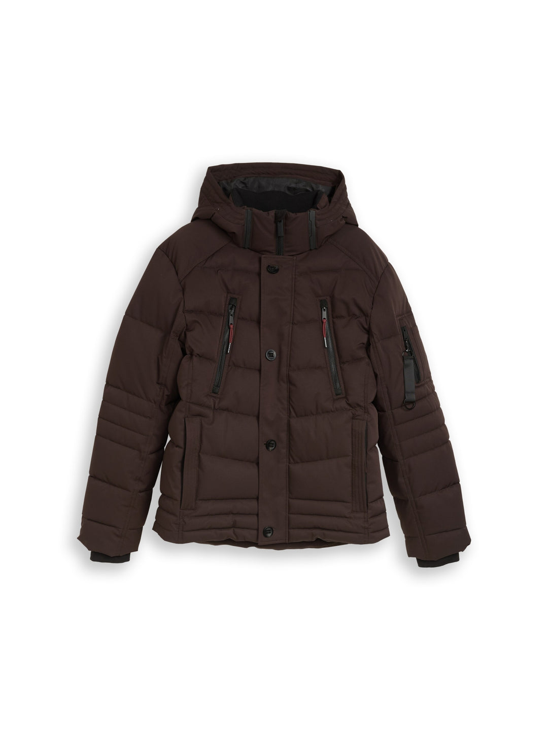 hooded quilted puffer jacket, Dark Chocolate Brown 10571 Bild 1