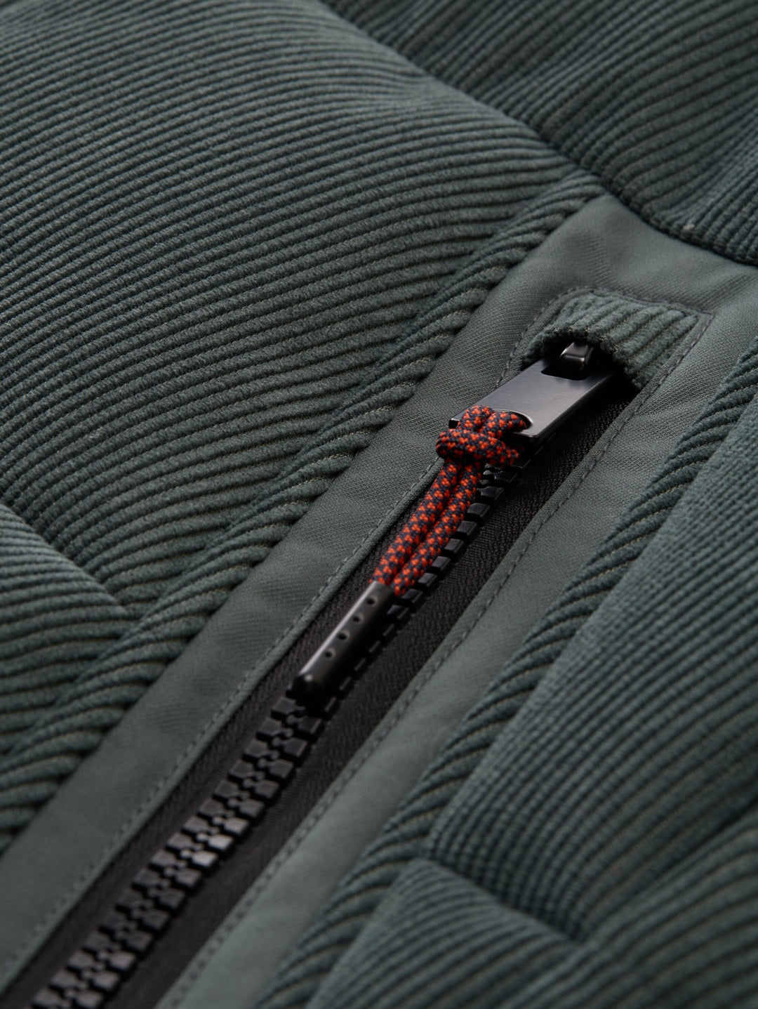 hooded texture mix puffer jack, Darkest Olive 14406 Bild 2