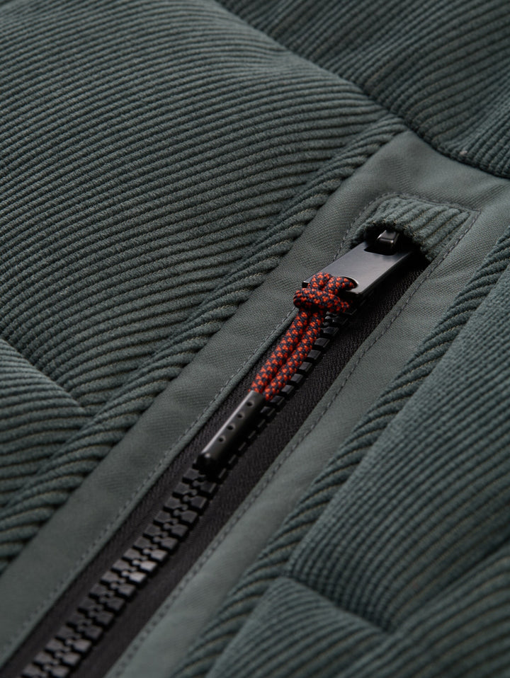 hooded texture mix puffer jack, Darkest Olive 14406 Bild 2
