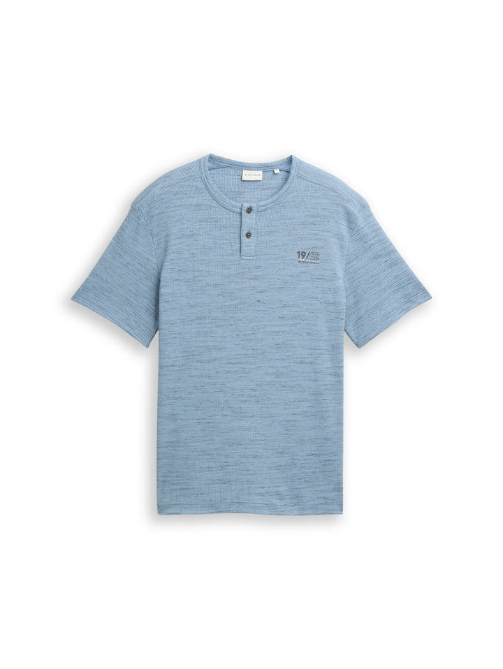 injected structured henley, blue grey waffle inject 39880 Bild 1