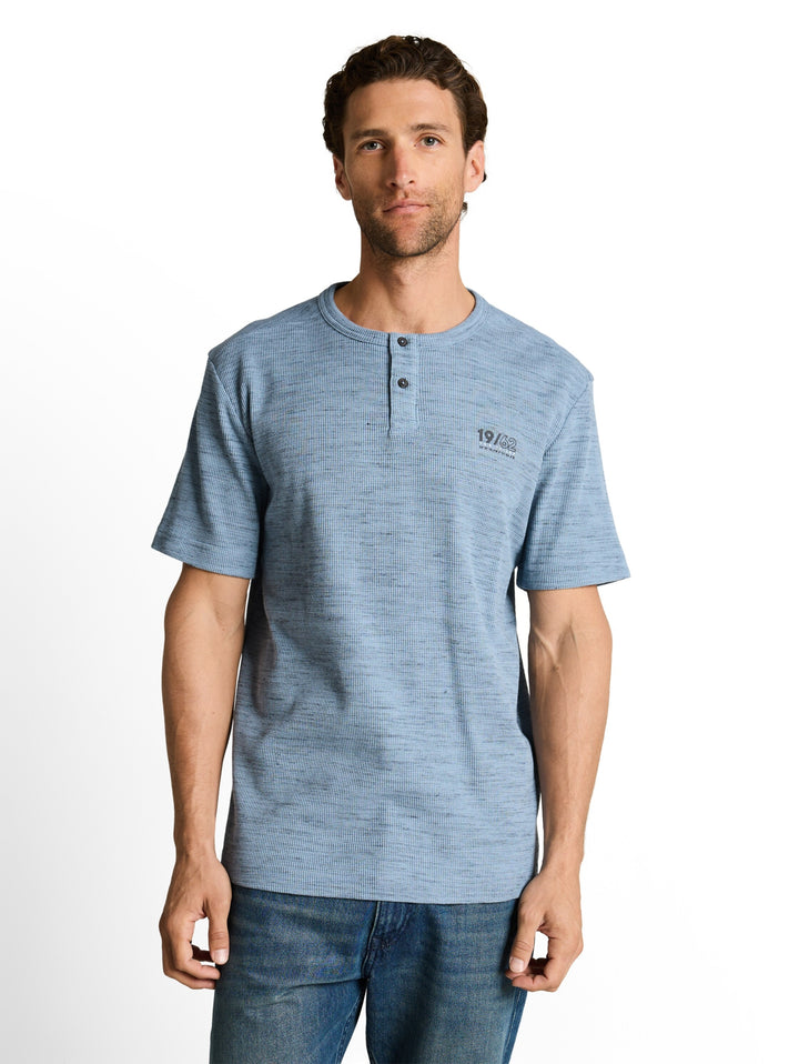 injected structured henley, blue grey waffle inject 39880 Bild 6