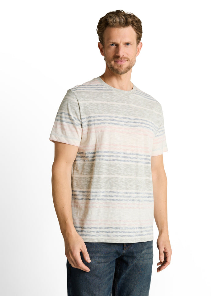 inside printed stripe t-shirt, rose teal multi color stripe 39948 Bild 6