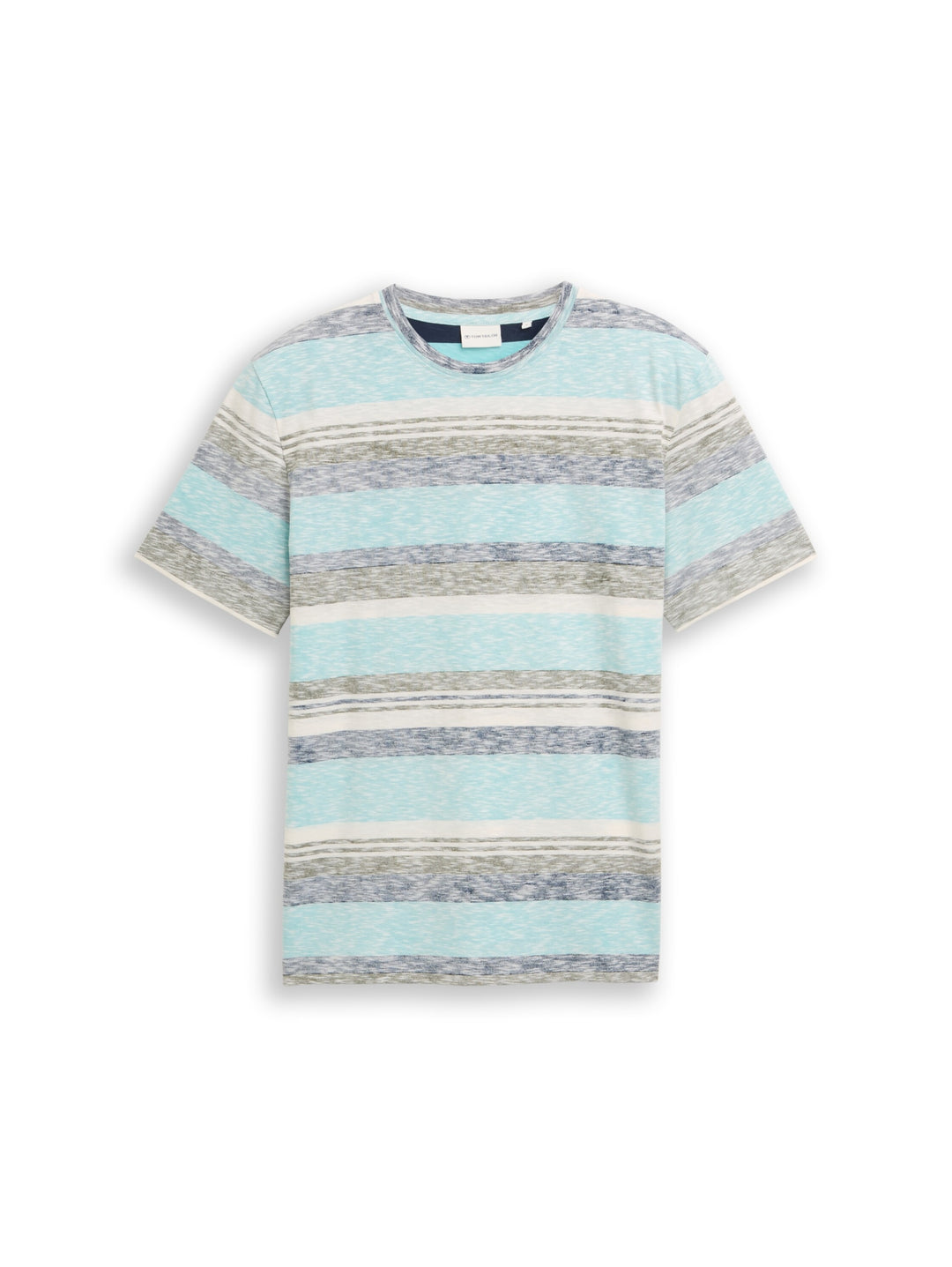 inside printed stripe t-shirt, river teal multi color stripe 40047 Bild 1