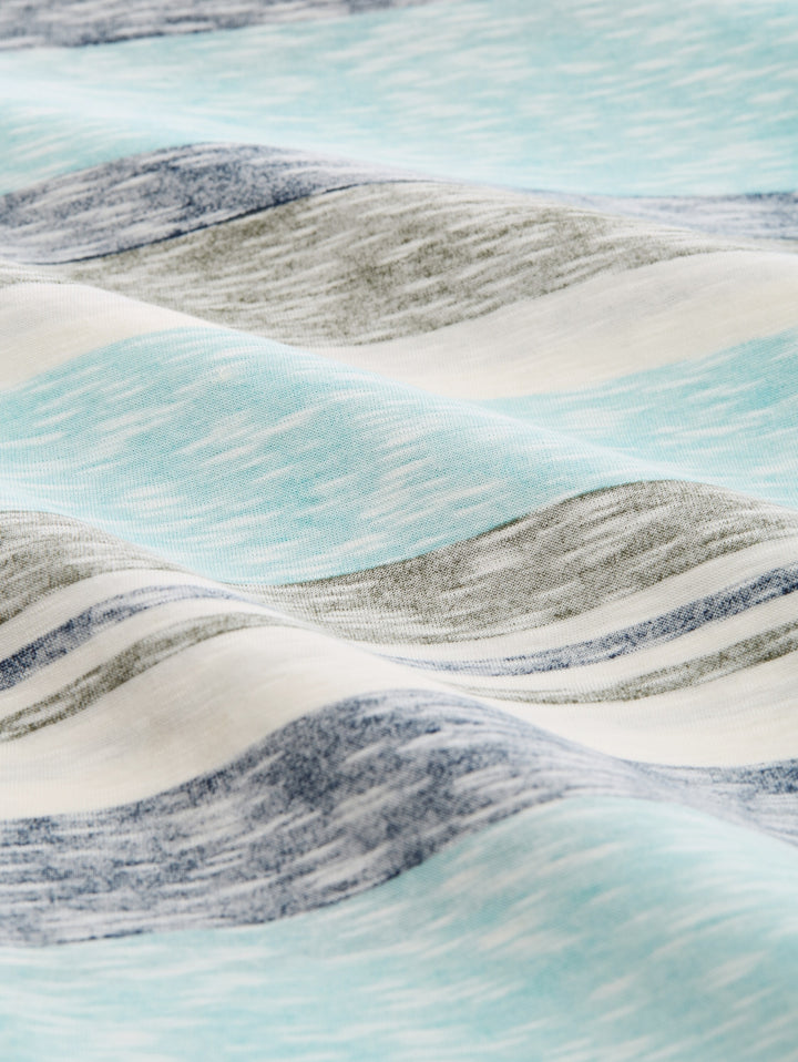 inside printed stripe t-shirt, river teal multi color stripe 40047 Bild 2