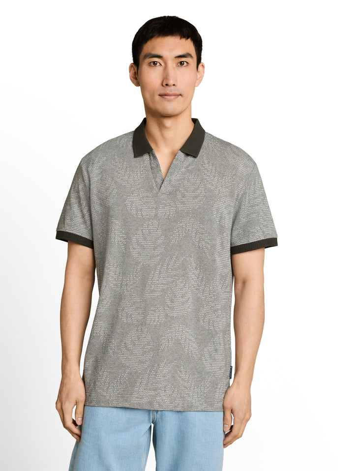 jaquard polo, green leaf jacquard design 40270 Bild 5
