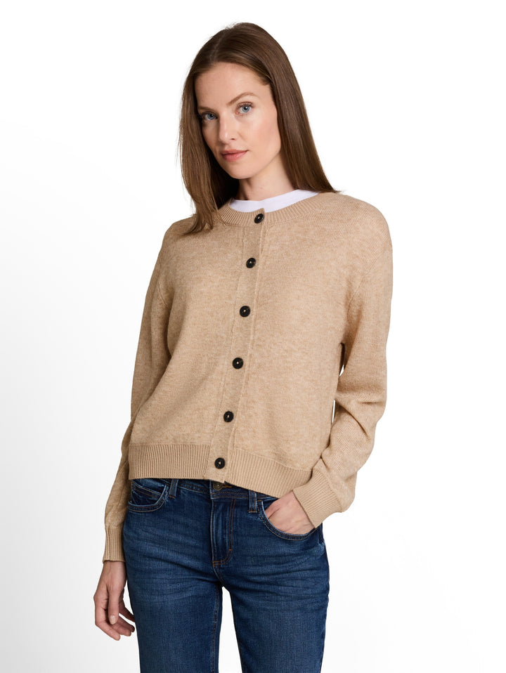 knit cosy cardigan, gravel beige melange 40523 Bild 5