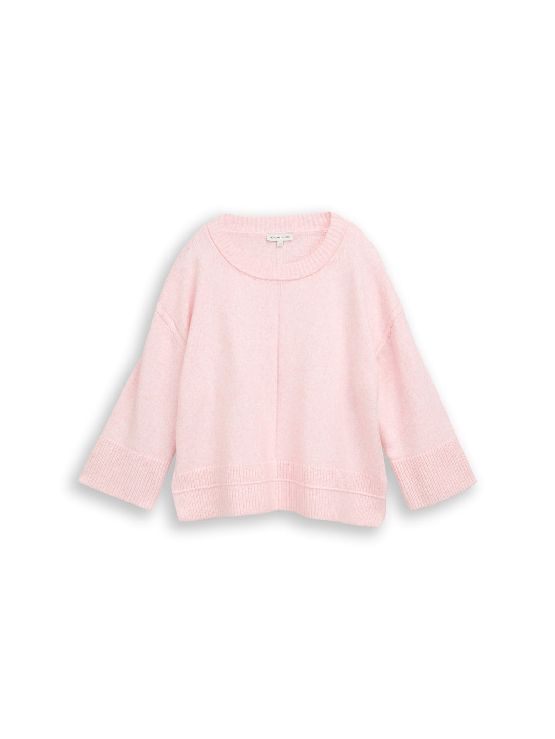 knit cosy crewneck, light pastel pink melange 41109 Bild 1