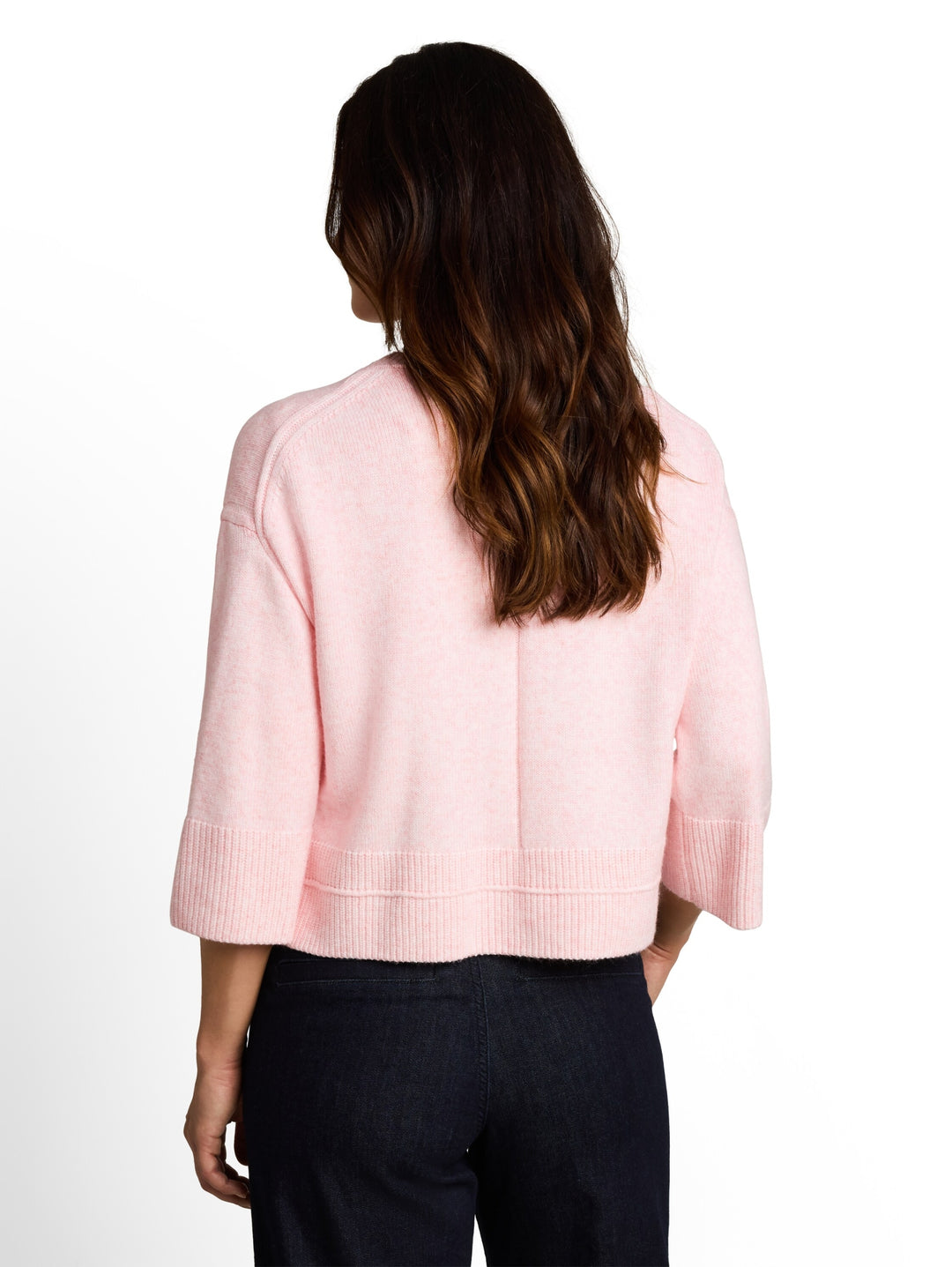 knit cosy crewneck, light pastel pink melange 41109 Bild 4