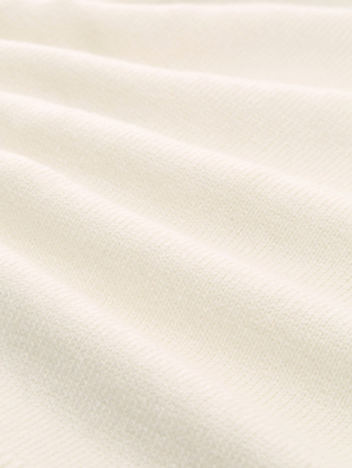 knit cosy embroidered mock-nec, Whisper White 10315 Bild 2