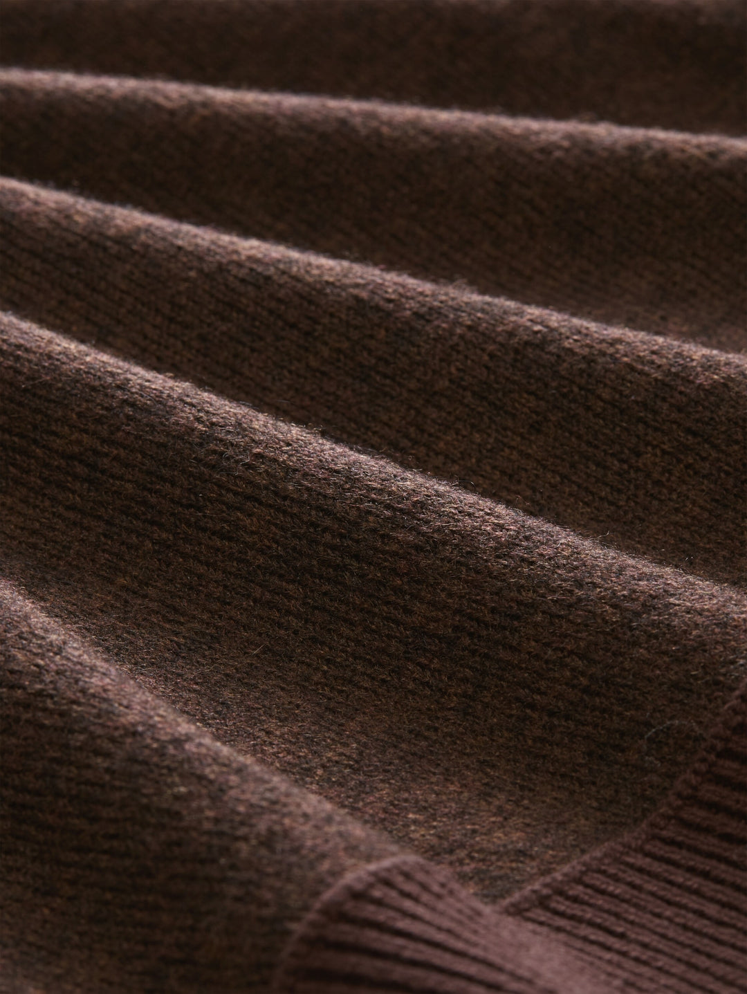 knit cosy shortsleeve sweater, java dark brown melange 28343 Bild 2