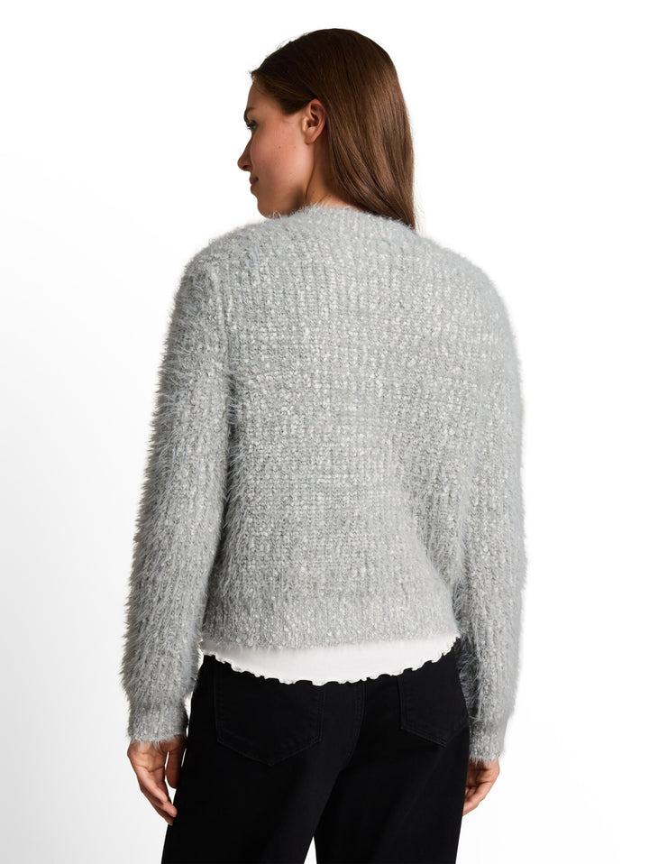 knit featheryarn crewneck card, light grey knit structure 41113 Bild 4