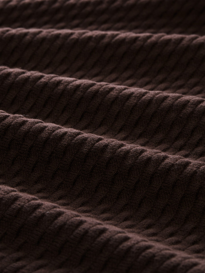 knit new bubble structure swea, java dark brown 13234 Bild 4