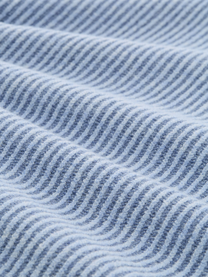 knit plaited rib crewneck, fern blue structure 41145 Bild 2