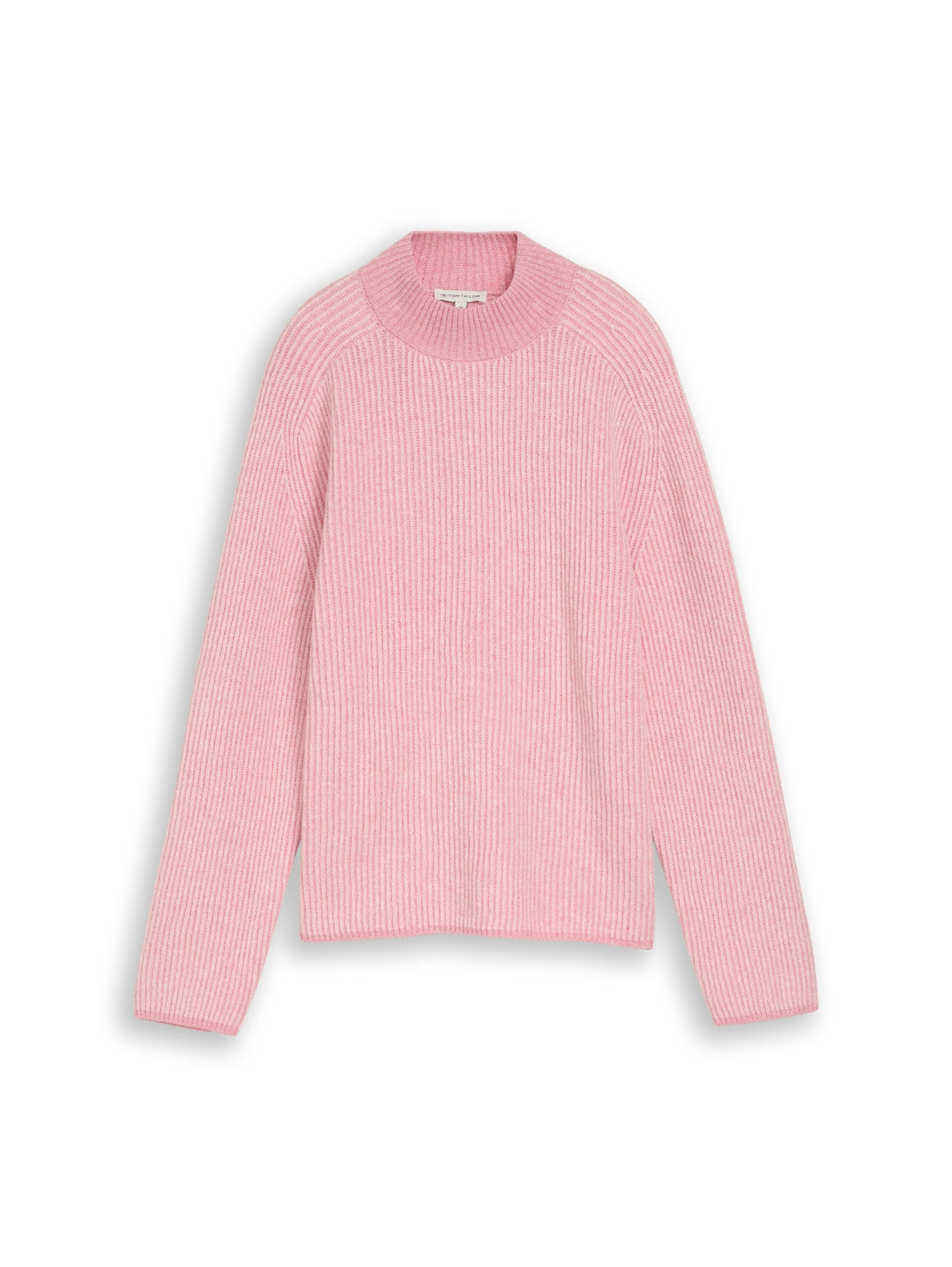 knit plaited rib crewneck, light pink structure 41144 Bild 1