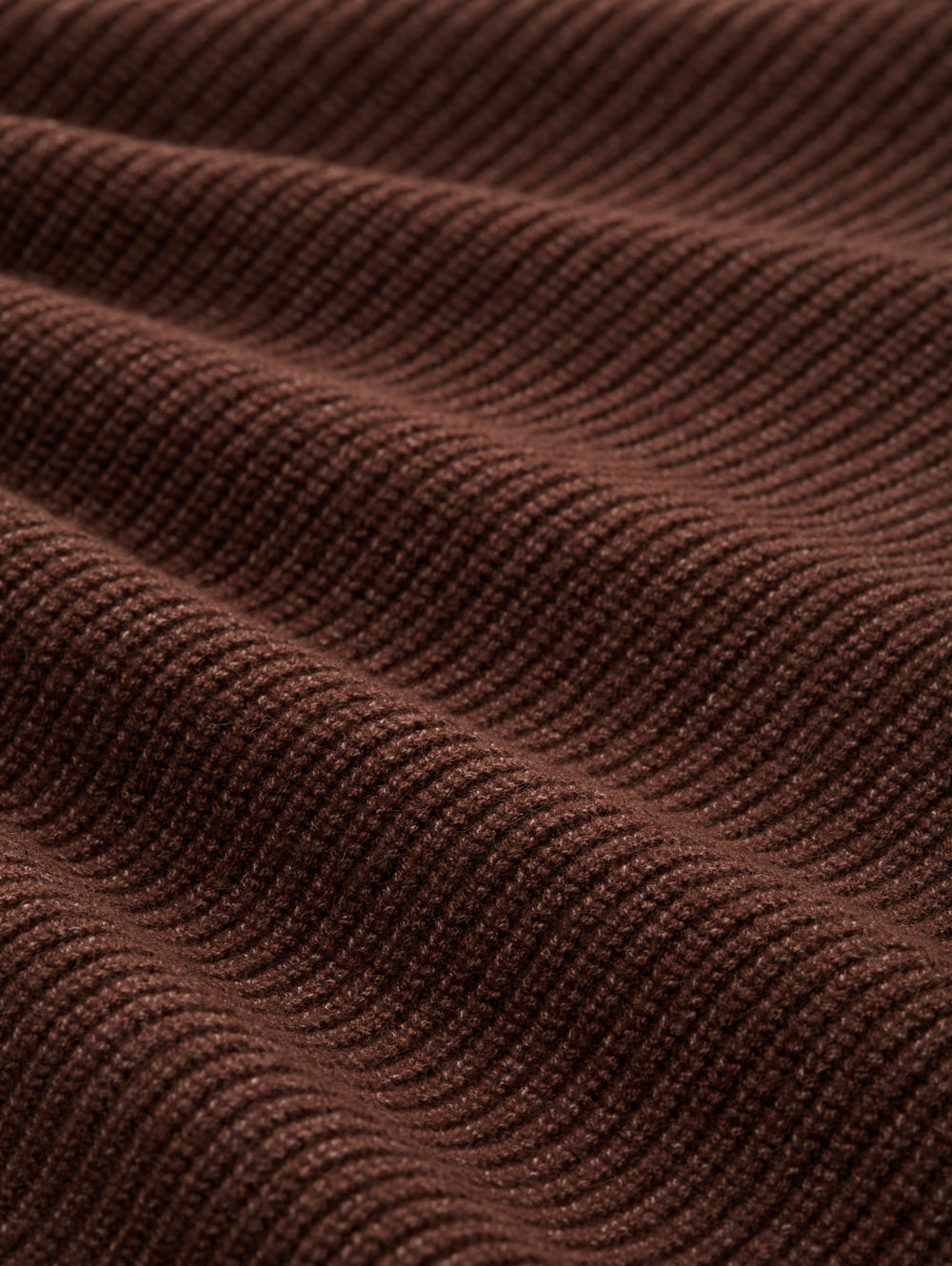 knit rib cardigan, dark pecan brown melange 39062 Bild 2