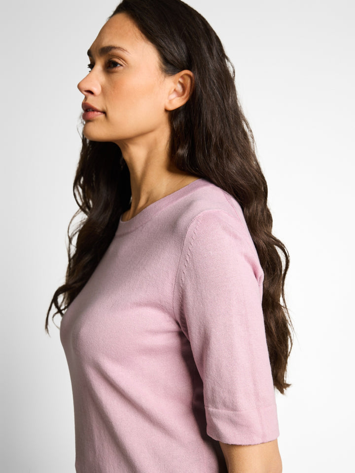 knit shortsleeve crewneck swea, light elderberry 36847 Bild 5