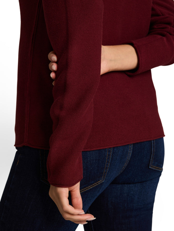 knit structure crewneck, Preppy Plum 10342 Bild 6