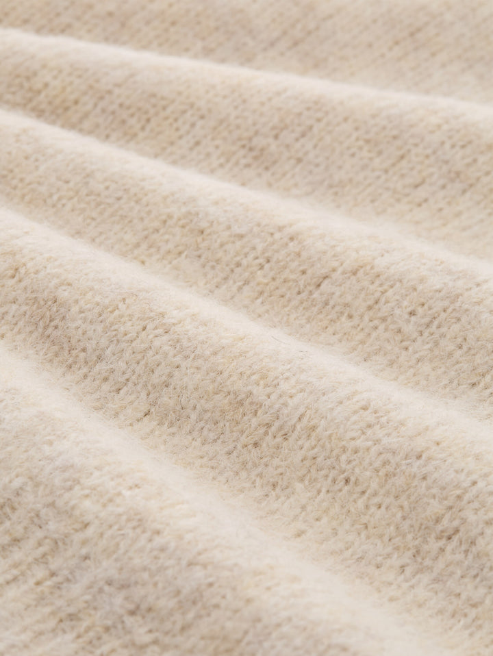 knit vest with rounded hem, whisper offwhite melange 41090 Bild 2