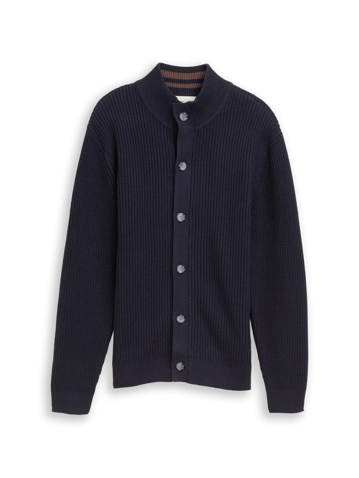 knitted rib jacket, sky captain blue 10668 Bild 1