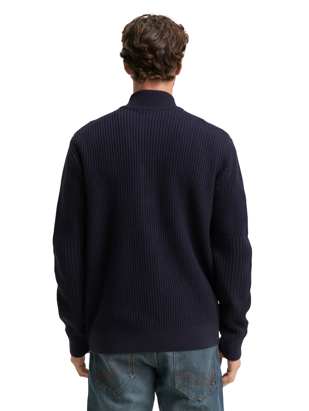 knitted rib jacket, sky captain blue 10668 Bild 4