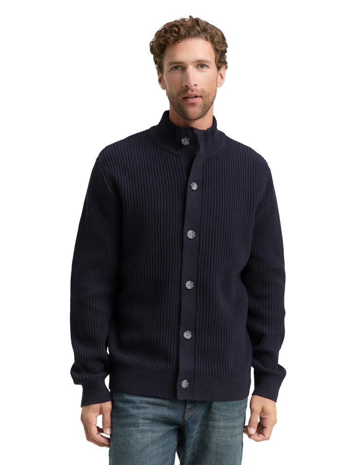 knitted rib jacket, sky captain blue 10668 Bild 5