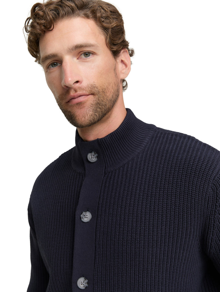 knitted rib jacket, sky captain blue 10668 Bild 6