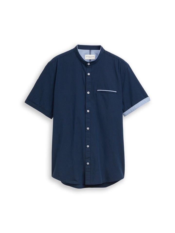 light structure shirt, navy small stripe 40198 Bild 1