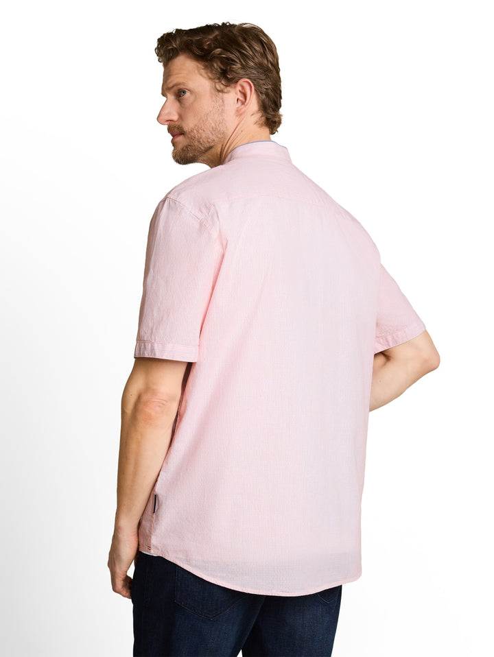 light structure shirt, red white small stripe 40196 Bild 4
