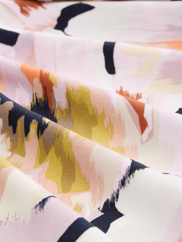loose fit palazzo pants, big abstract flower print 39736 Bild 3