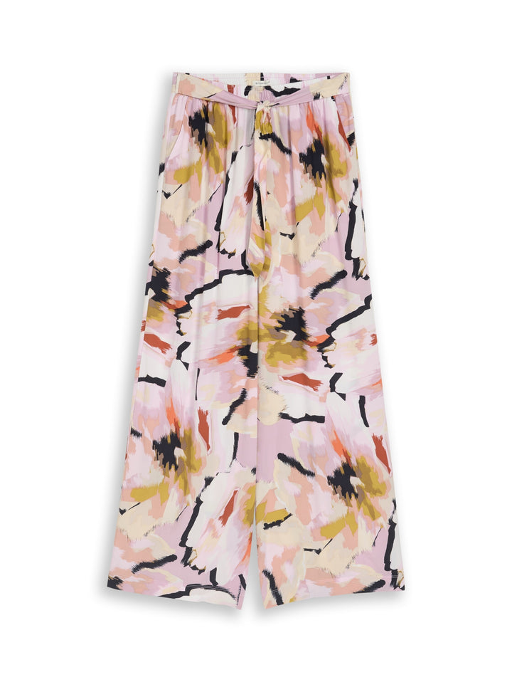 loose fit palazzo pants, big abstract flower print 39736 Bild 8