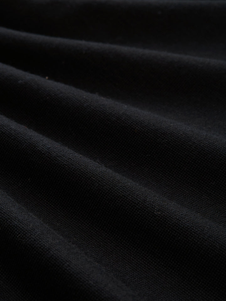 merino wool knit polo, Black 29999 Bild 2
