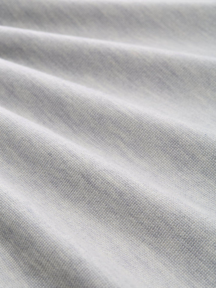 merino wool knit polo, ordinary grey melange 30193 Bild 2