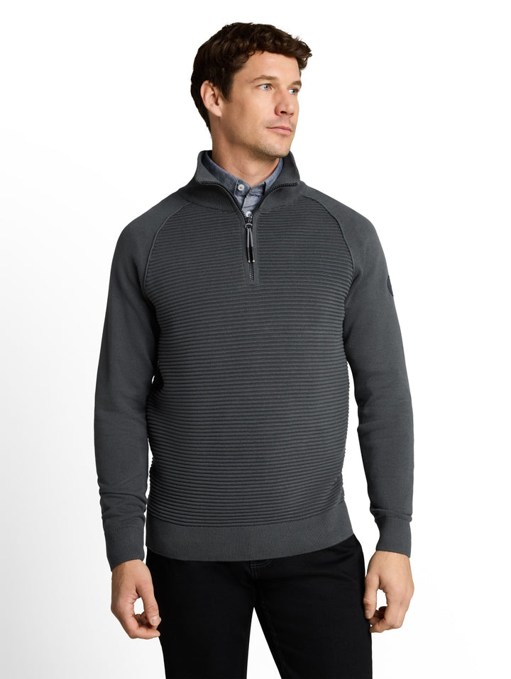 minimal structured troyer knit, Darkest Olive 14406 Bild 6