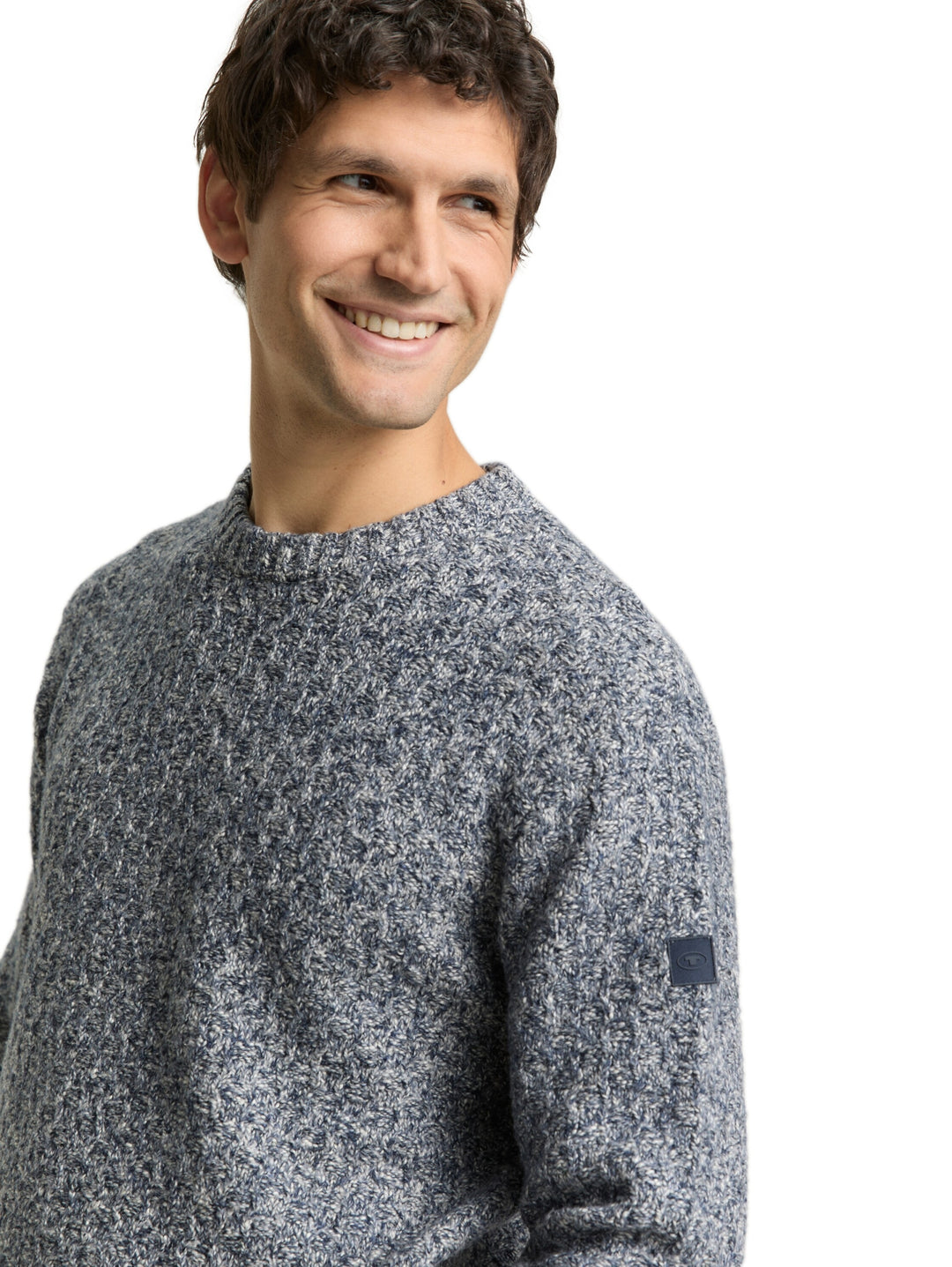 multicolor crew neck pullover, multicolor blue structure 39280 Bild 6