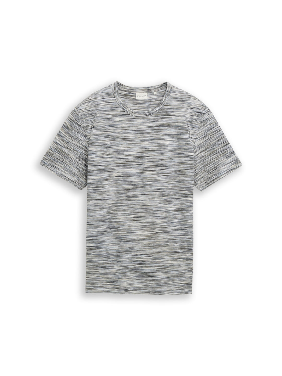 multicolored t-shirt, white green spacedye pique 40356 Bild 1