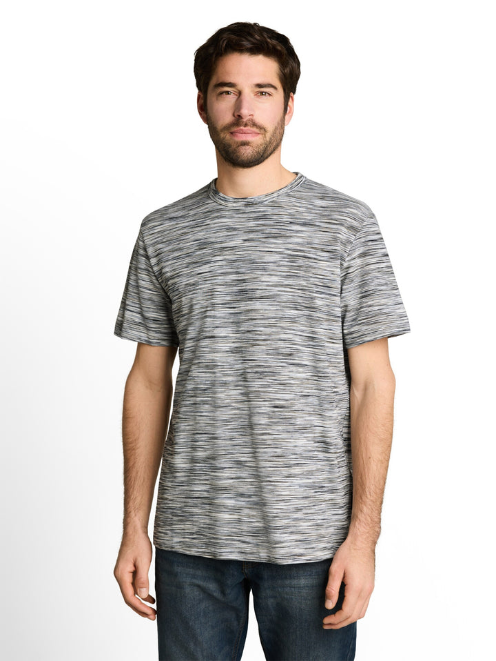 multicolored t-shirt, white green spacedye pique 40356 Bild 5